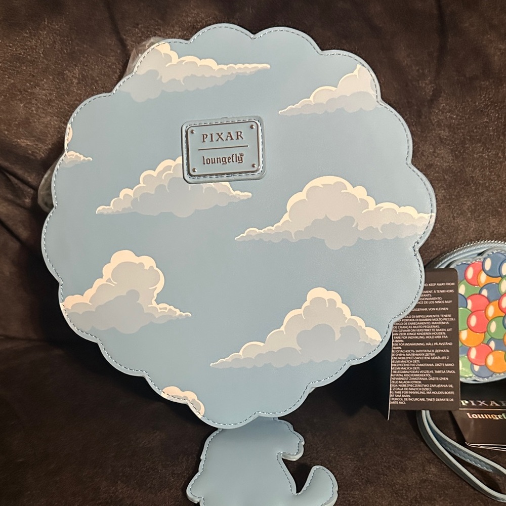 Loungefly Disney Pixar Up Balloon Doug Crossbody Bag and Coin Purse Set NWT - Picture 2 of 5
